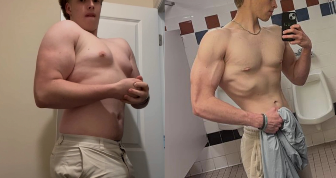 Danny's before and after transformation