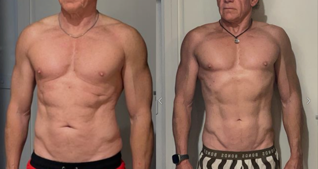 Terry's before and after transformation